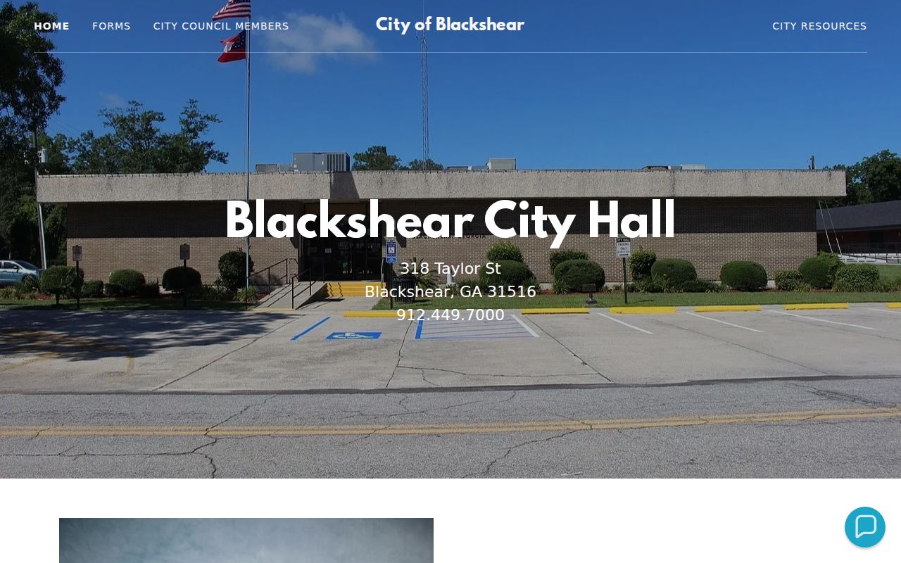 Official Blackshear city government website