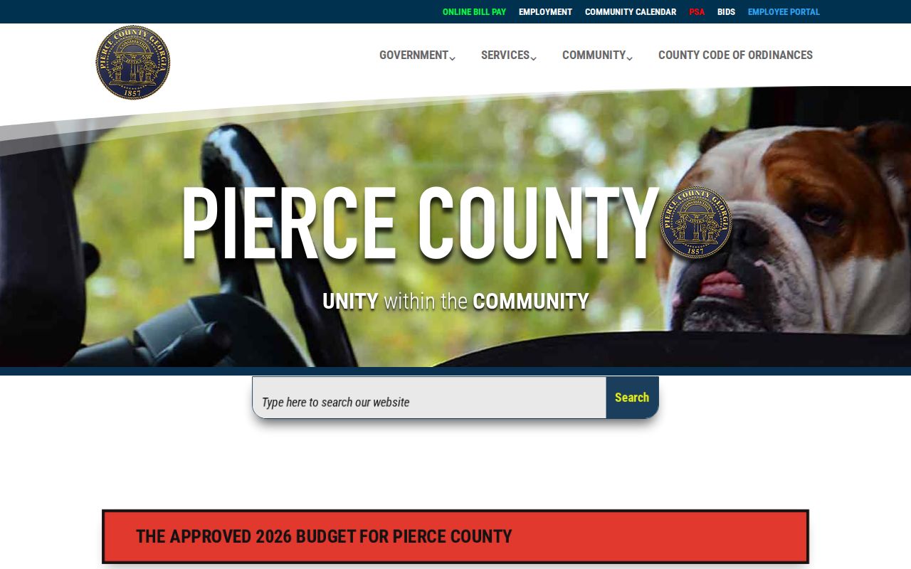 Pierce County government gateway for criminal record offices