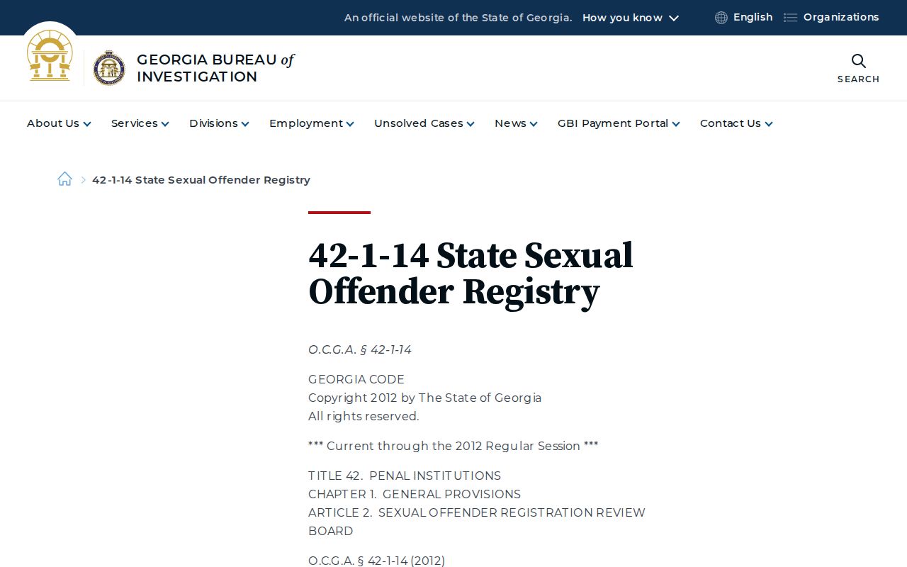 Pierce County sex offender check and Georgia registry risk levels
